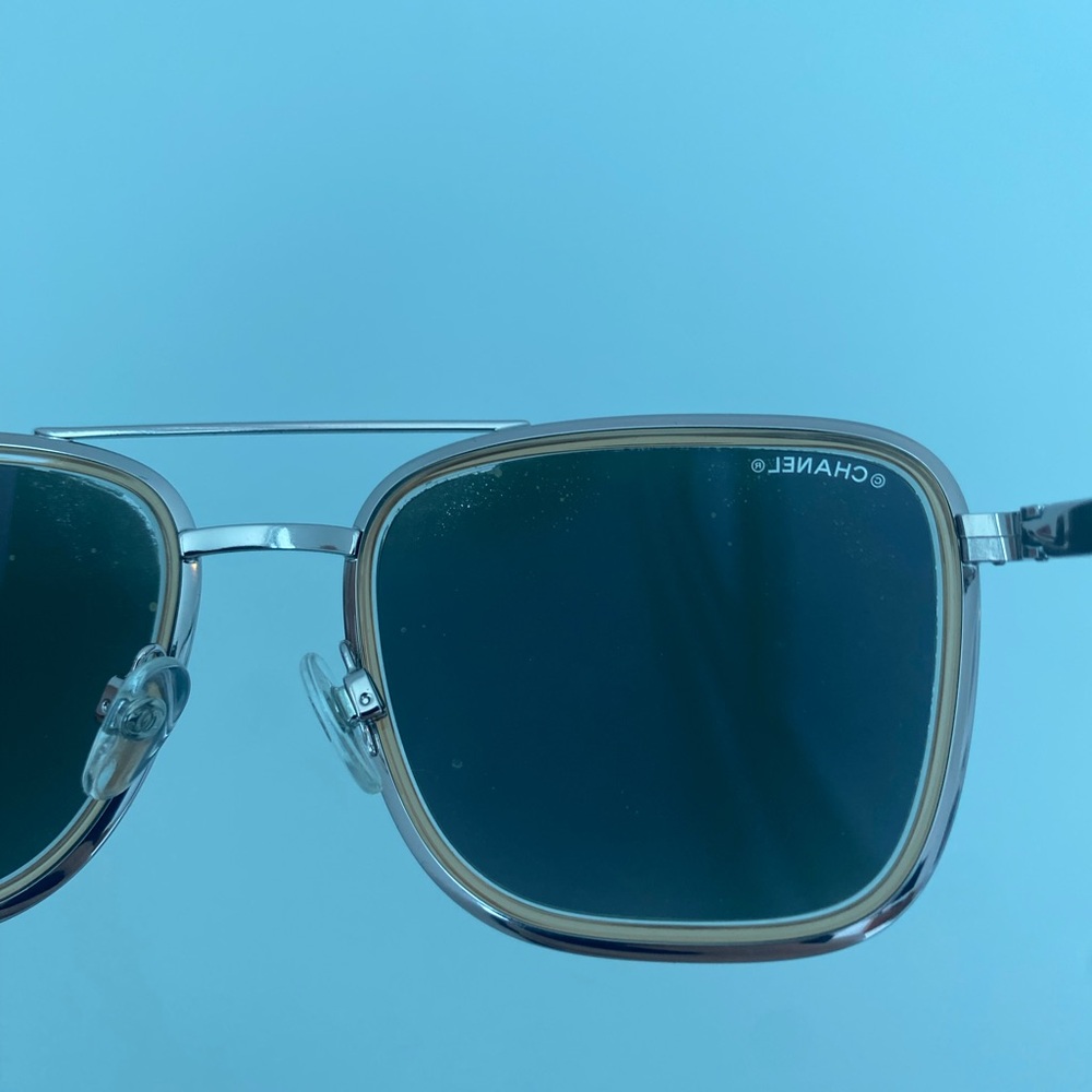 Chanel Classic Stylish Designer Rose Gold Mirror Sunglasses - Picture 6 of 10